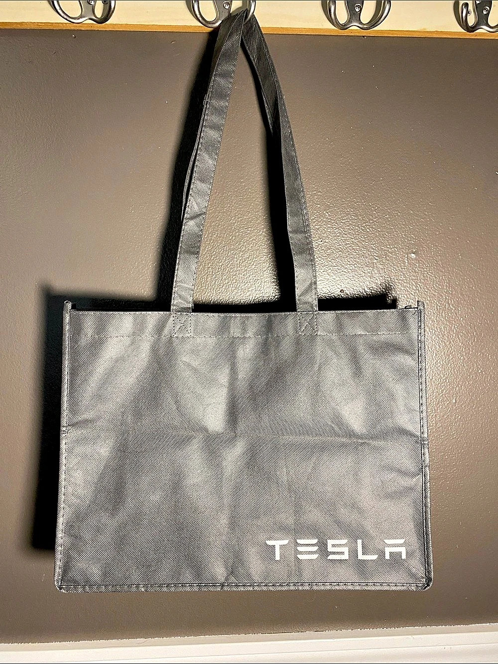 Tesla Promotional Tote Bag Dark Gray